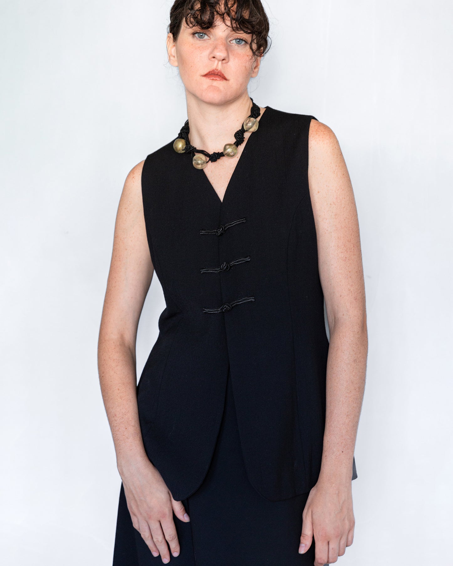 Gilet à Brandebourgs Certifié Woolmark