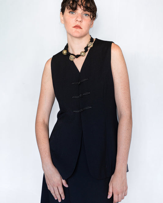 Gilet à Brandebourgs Certifié Woolmark