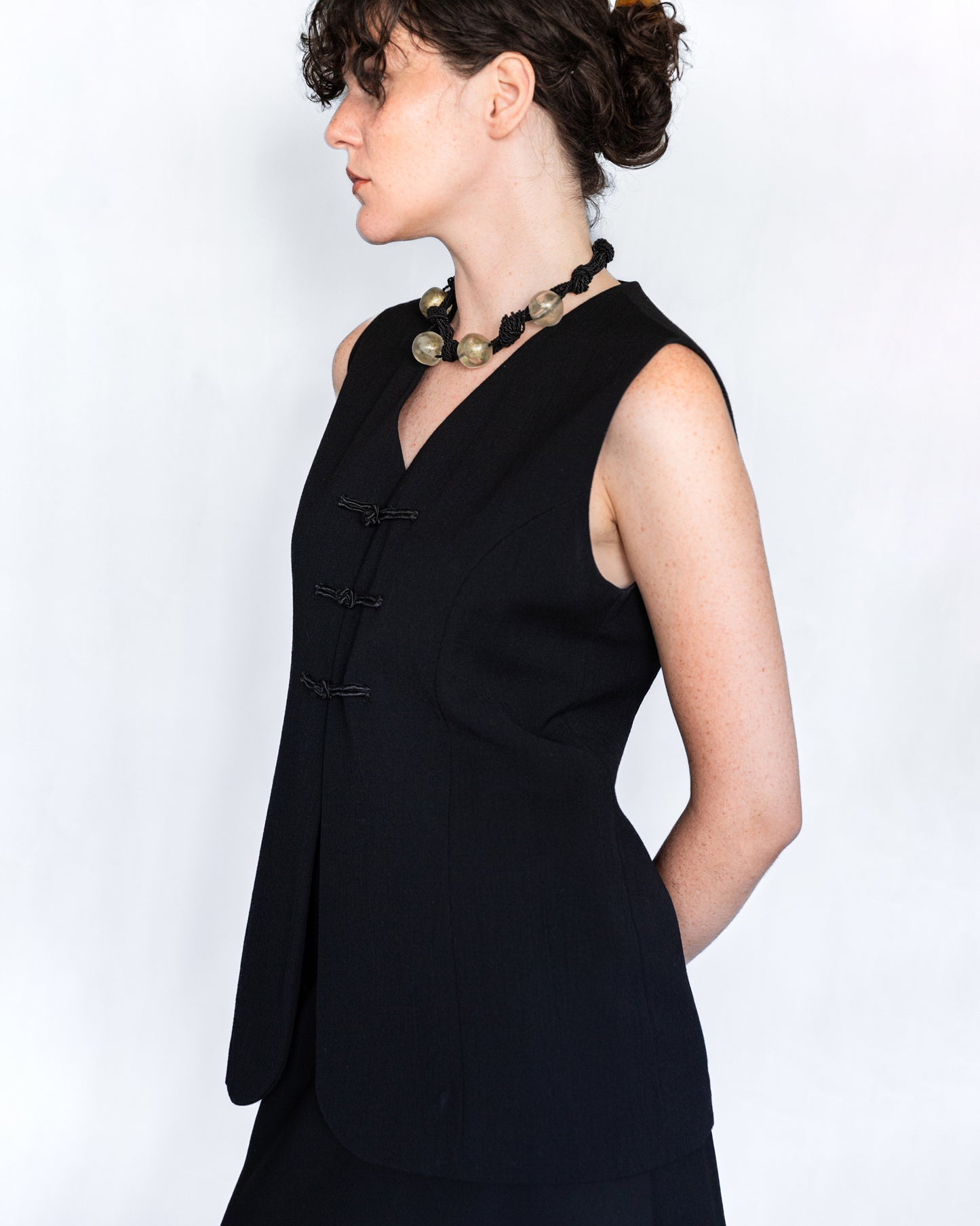 Gilet à Brandebourgs Certifié Woolmark