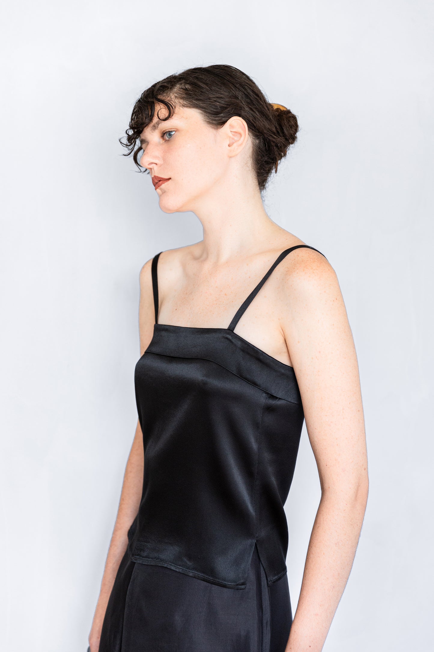 Haut en Satin Pierre Cardin